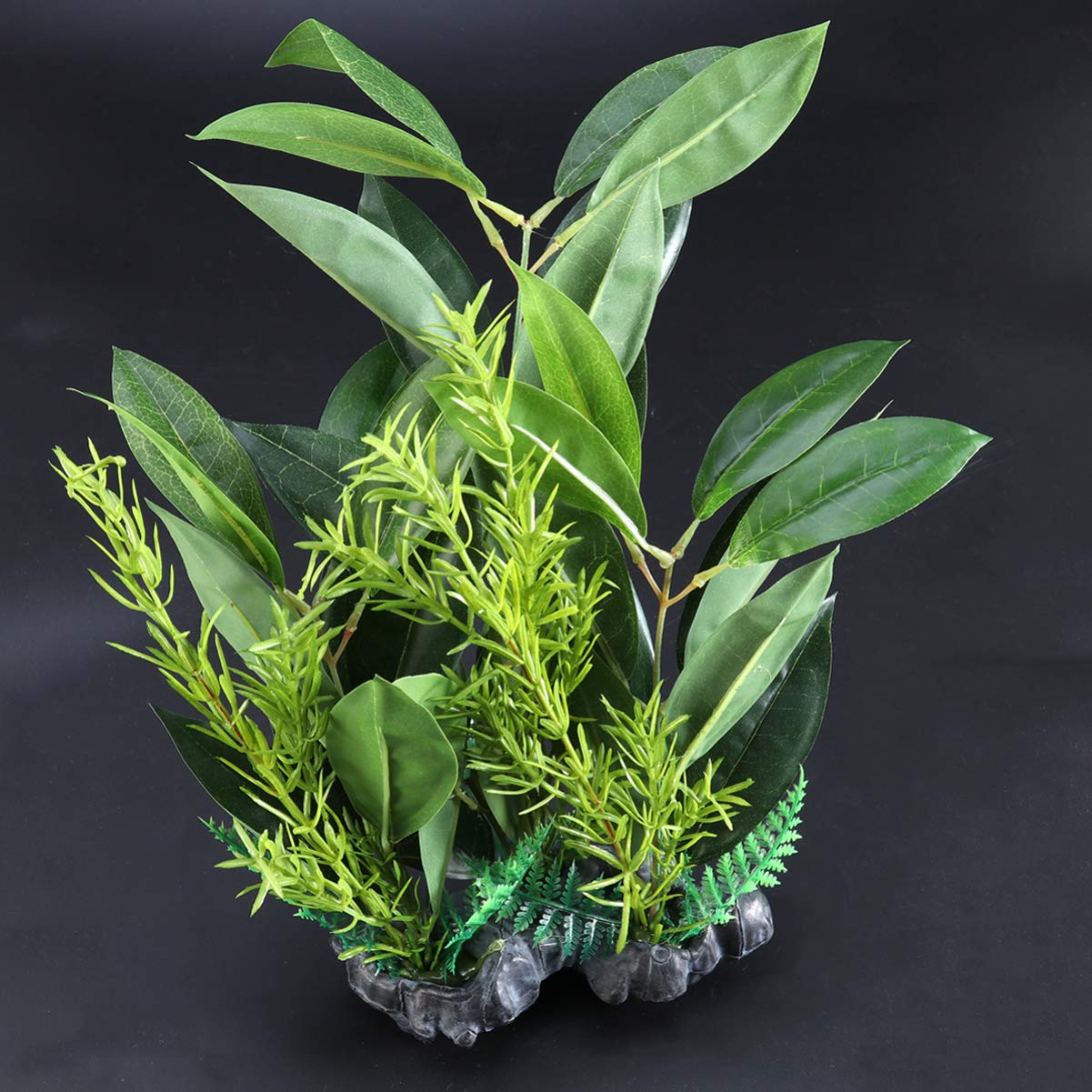 Happyyami 2stücke Künstliche Wasserpflanzen Für Aquarien wasserdichte Dekoration Mit Realistischer Kokospalme Für Fischbecken Und Terrarien Pflegeleicht Und Geruchlos Perfektes Heim Und
