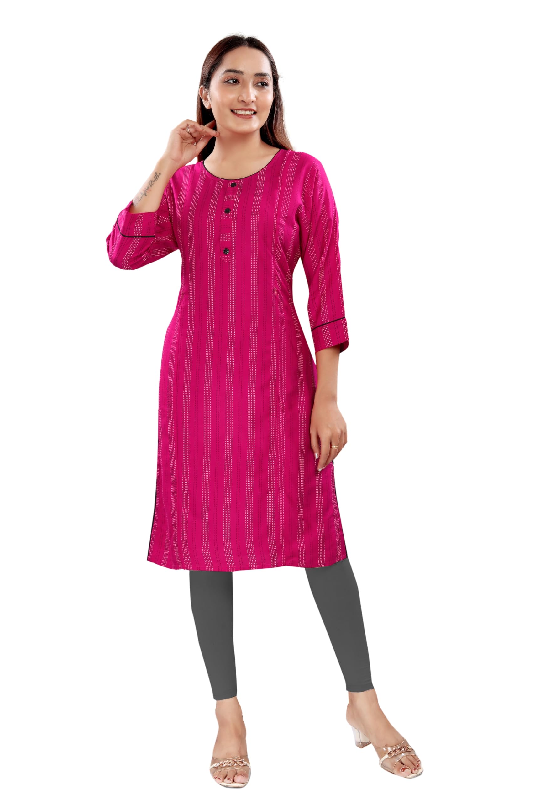 b2f manufacturing & designing kurti B2Fashion Women's Rayon Cotton Feeding Kurta, Maternity Kurti with Zip-picture-54