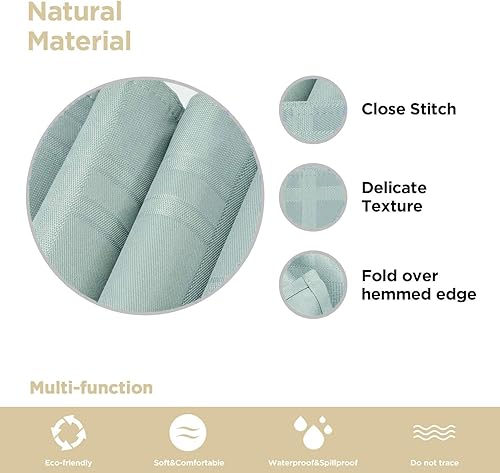 Miniatura 31 de JUCFHY - Mantel rectangular marroquí de tela jacquard a prueba de derrames y resistente al agua y al aceite, mantel decorativo para uso exterior e