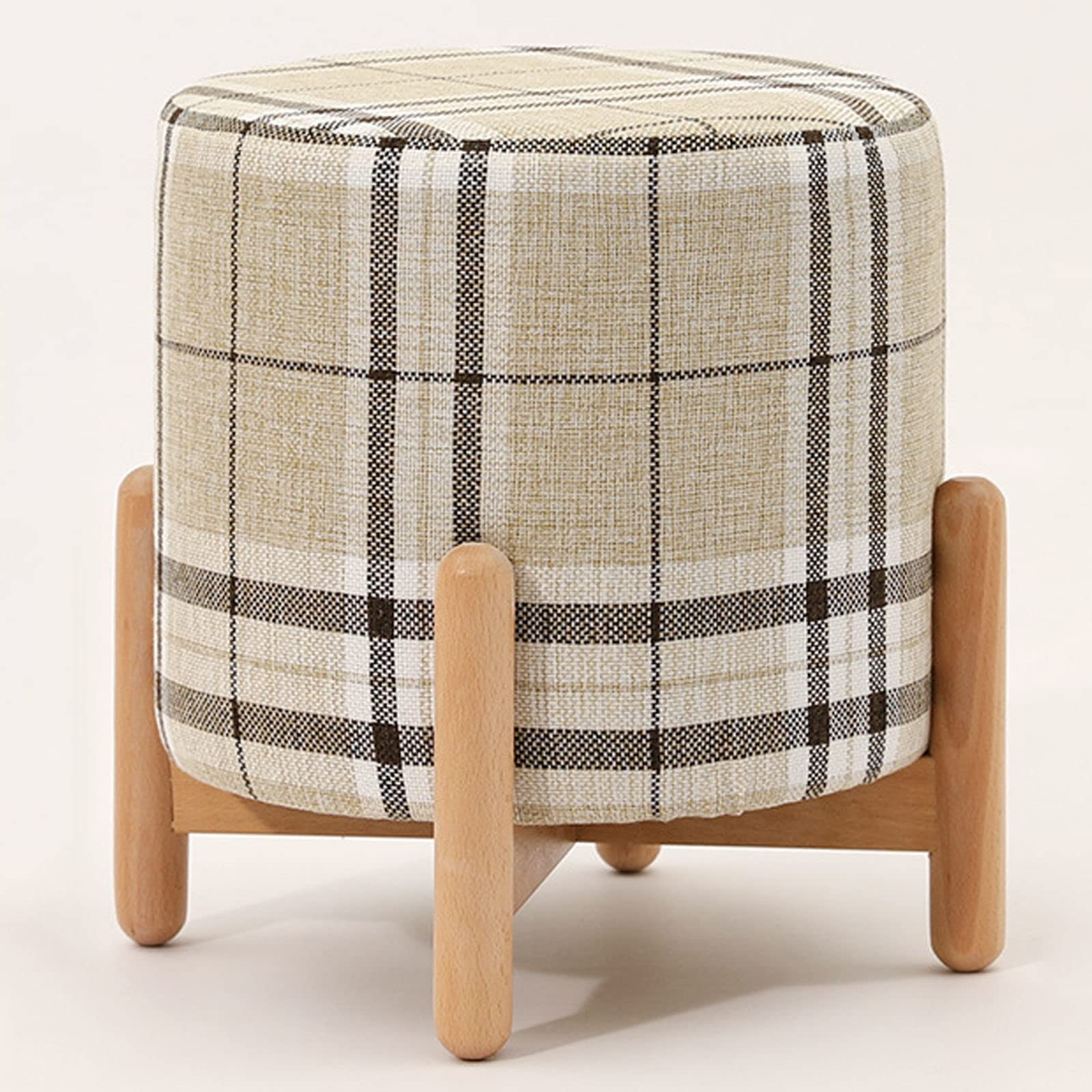 Tabouret à langer LUNEZY en tissu pour une entrée et un salon ordonnés