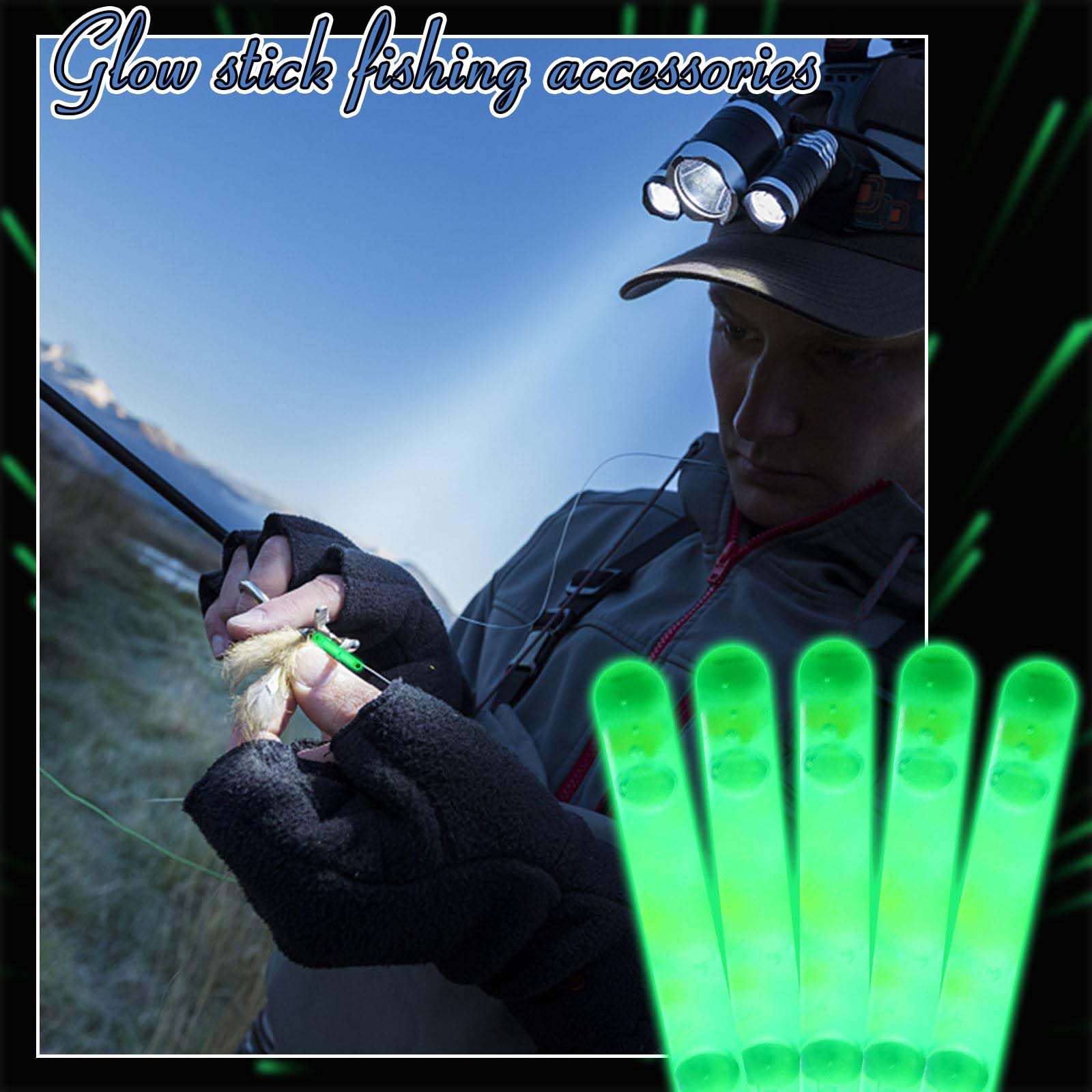 50 Piezas Glow Sticks para Pesca, 4,5 X 37 mm Luminosos de Pesca, Accesorios para Pesca para Pesca Nocturna, Barras Fluorescentes para Pesca, Starlight Pesca Barra De Luz Nocturna Flotante