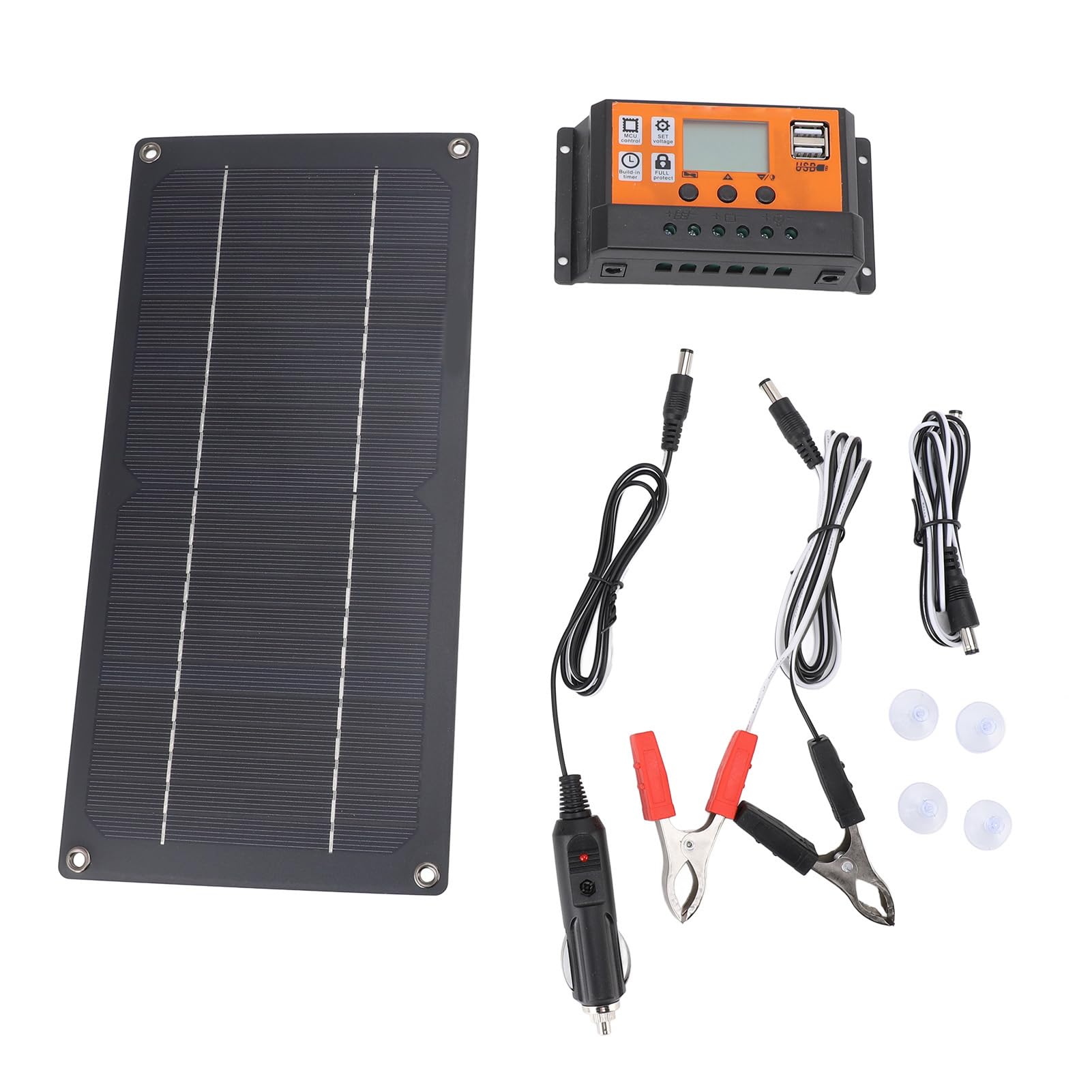 Controleur adaptatif 100A 12V 24V et kit panneau solaire 60W pour application hors reseau