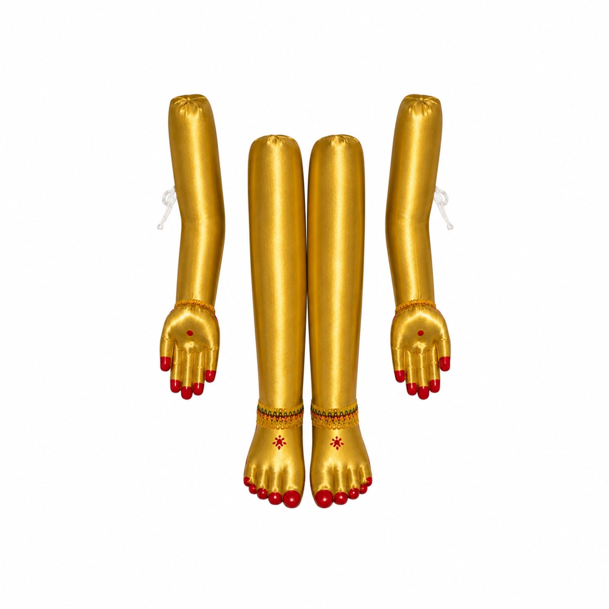 Varalakshmi Devi Alankaram Hand & Leg Small Set for Goddess Idol Varalakshmi Vratham & Temple Decoration | Premium Gold (Set of 4)-image-16