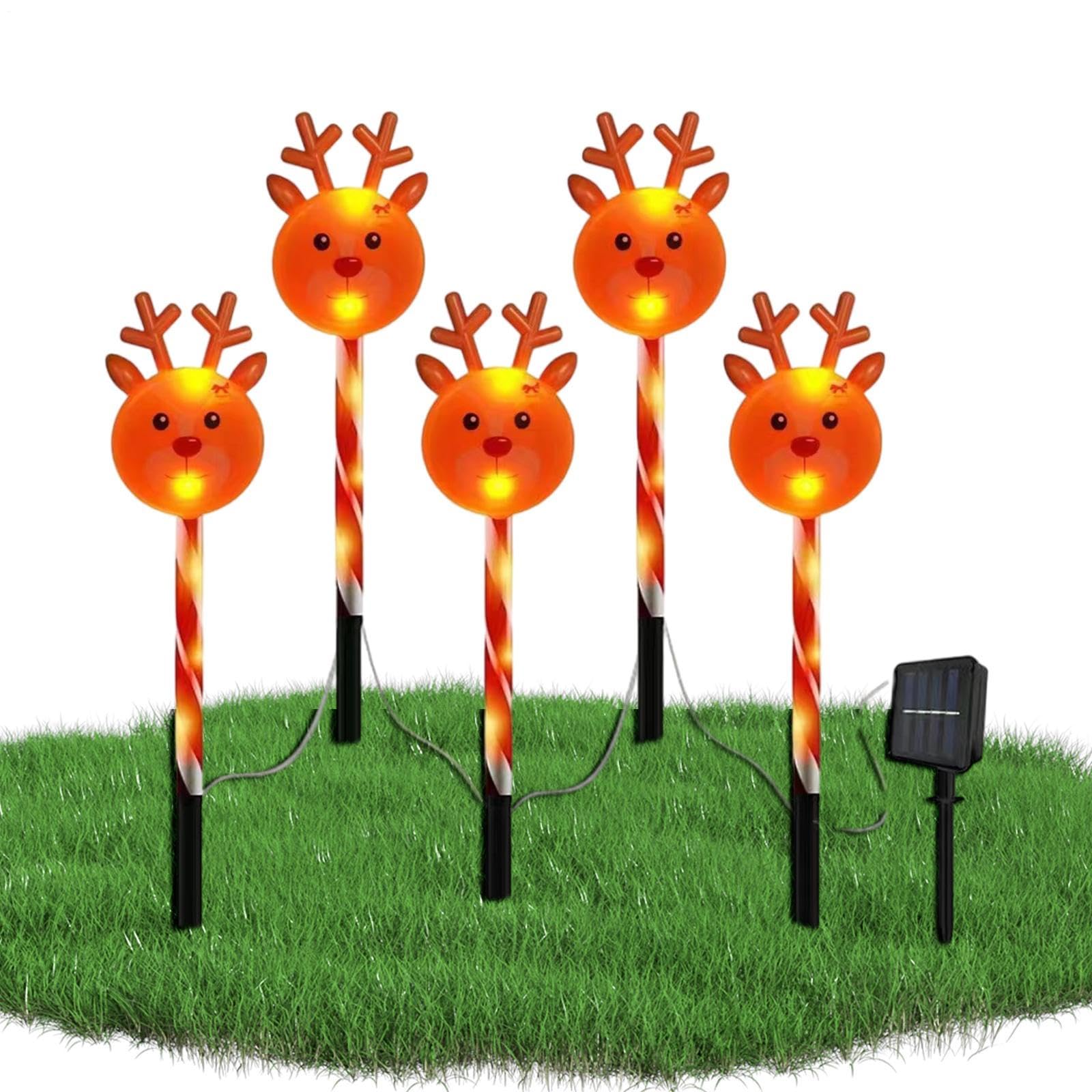 Paletti natalizi luminosi Decorazione paesaggistica regolabile ad energia | Illuminato per di Natale Per decor da festa, giardino, cortile, esterno, interno, prato