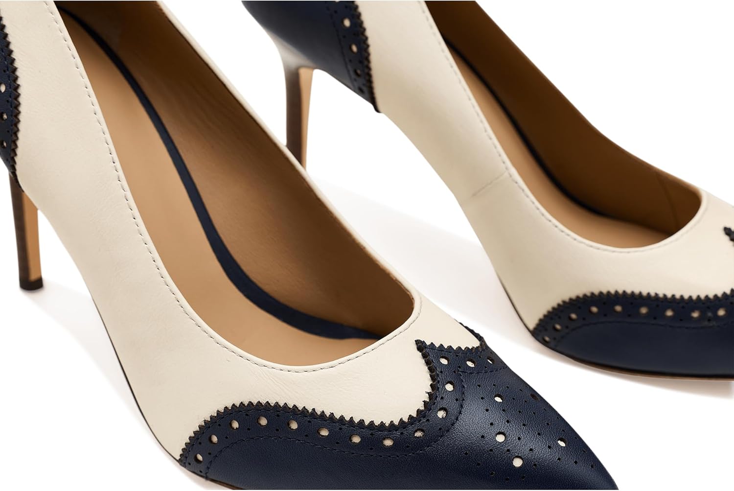 Lauren Ralph Lauren Lynden Perforated Nappa Leather Pumps