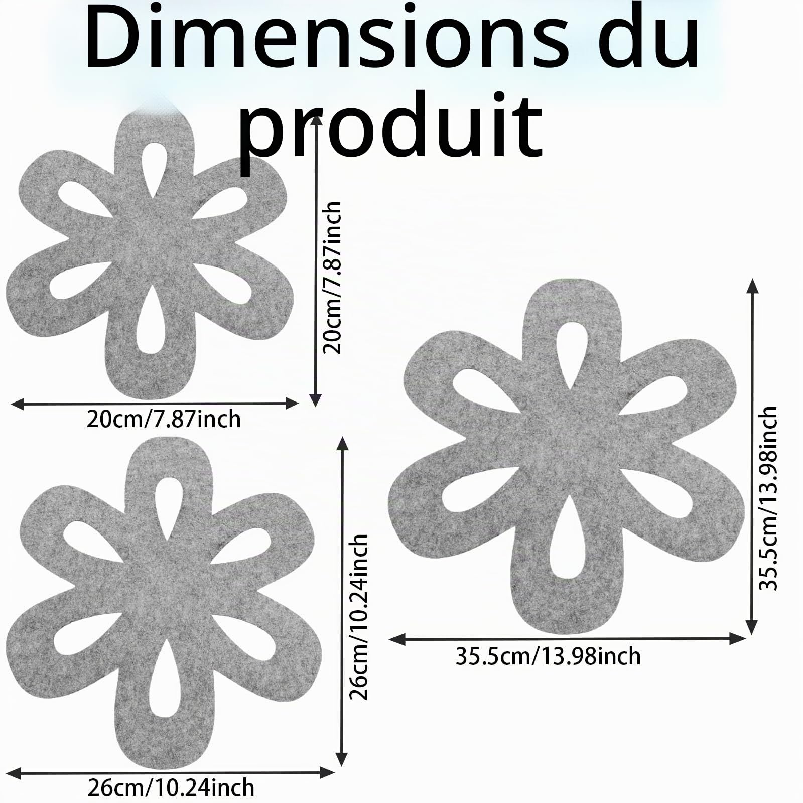 JCKD 3pcs Protection poêle 3 Tailles différentes Tapis de Protection Matelas poêle résistant à la Chaleur Lavable empilable disques de Protection Taille réglable pour poêles casseroles et poêles Bol
