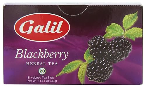 BlackBerry Herbal Tea | 1.41 oz | Galil Pack of