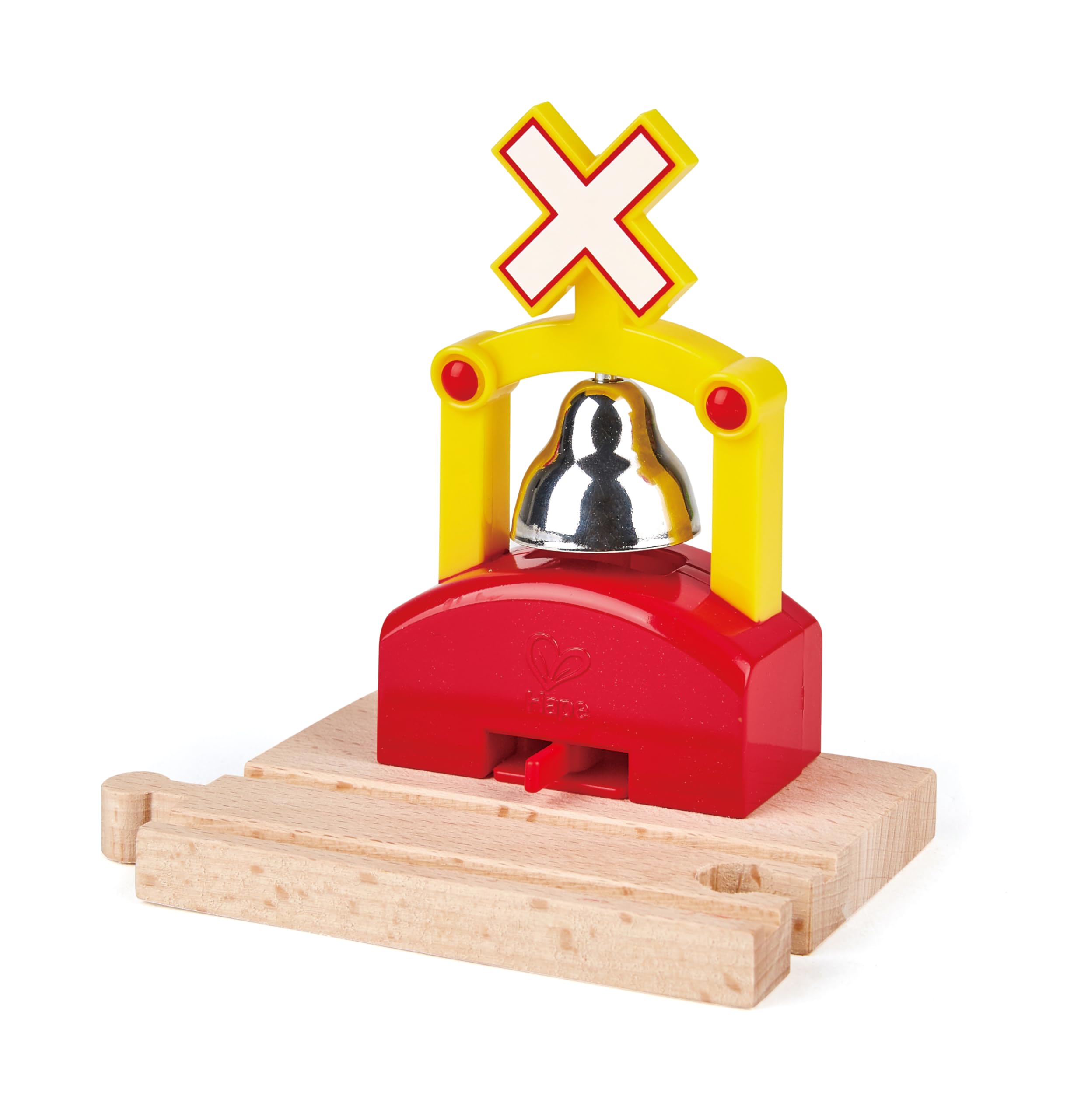 Hape Automatic Train Bell - Wooden Train Track Accessories