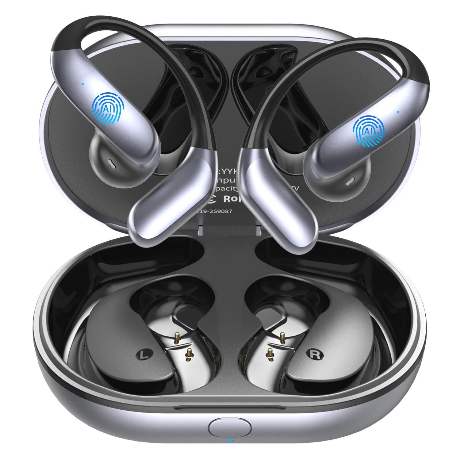 Real-Time Translation Earbuds, 198+ Languages Two-Way Translating, Audifonos Traductores Inglés Español, 4-in-1 Translator Headphones for Travel, Business &amp; Learning - Space Grey