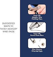 Vista 3 de Beadalon Remembrance - Alambre de memoria de acero inoxidable, redondo, collar, brillante, 8 onzas, aprox. 288 bobinas