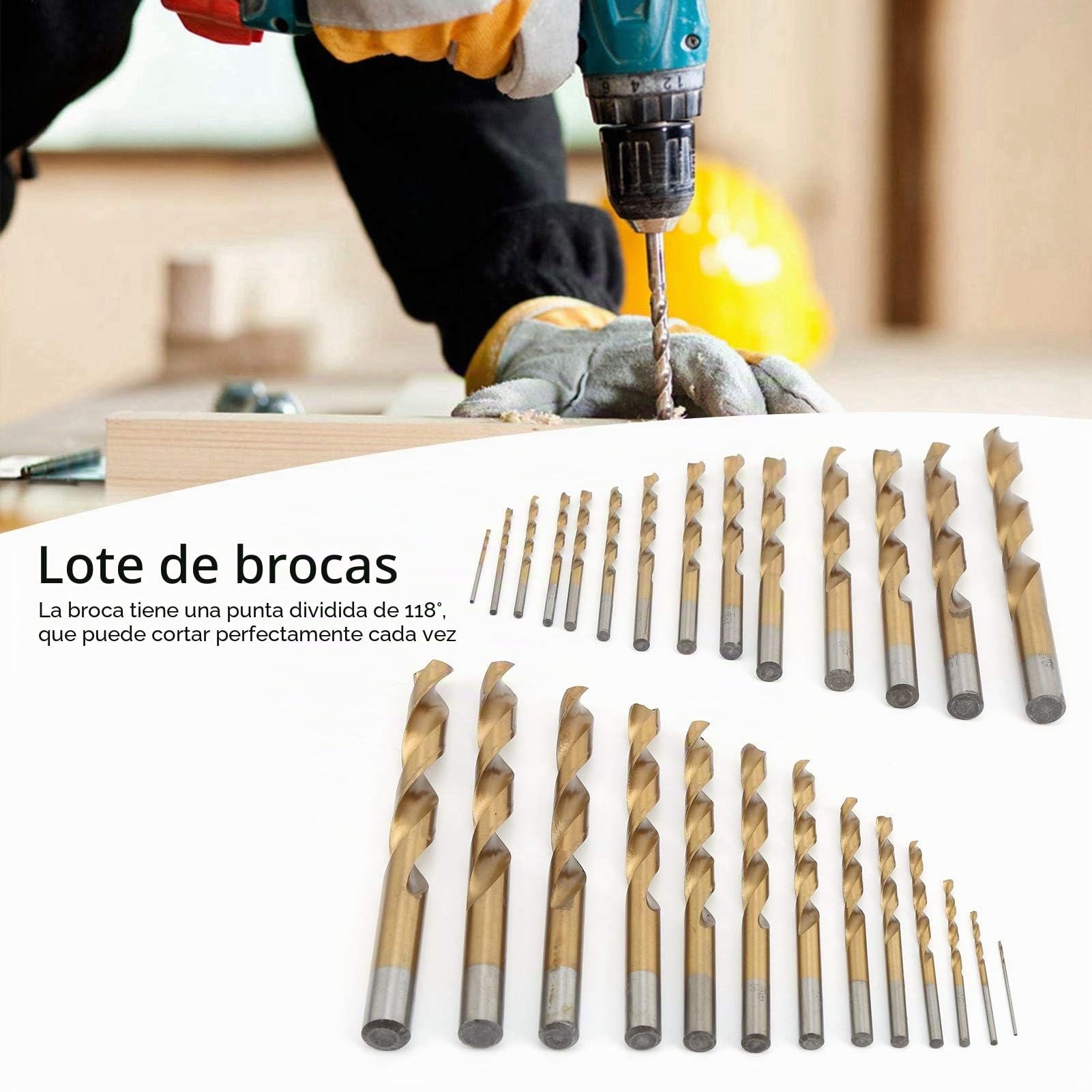 Juego de Brocas Helicoidales de 230 Piezas Juego de Brocas Métricas Juego de Brocas Métricas HSS con Caja de Almacenamiento para Hierro Aluminio Madera Plástico