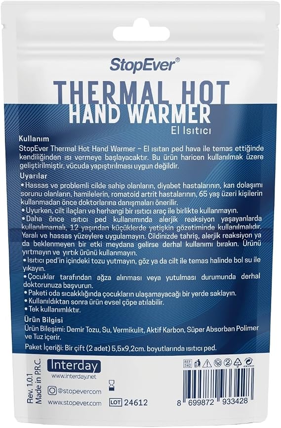 StopEver Thermal Hot Hand Warmer