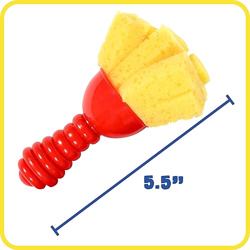 Miniatura 5 de READY 2 LEARN Herramientas de arte texturizadas - Juego de 4 pinceles de pintura jumbo para niños pequeños y niños - Juego de 2 - Patrones y efectos