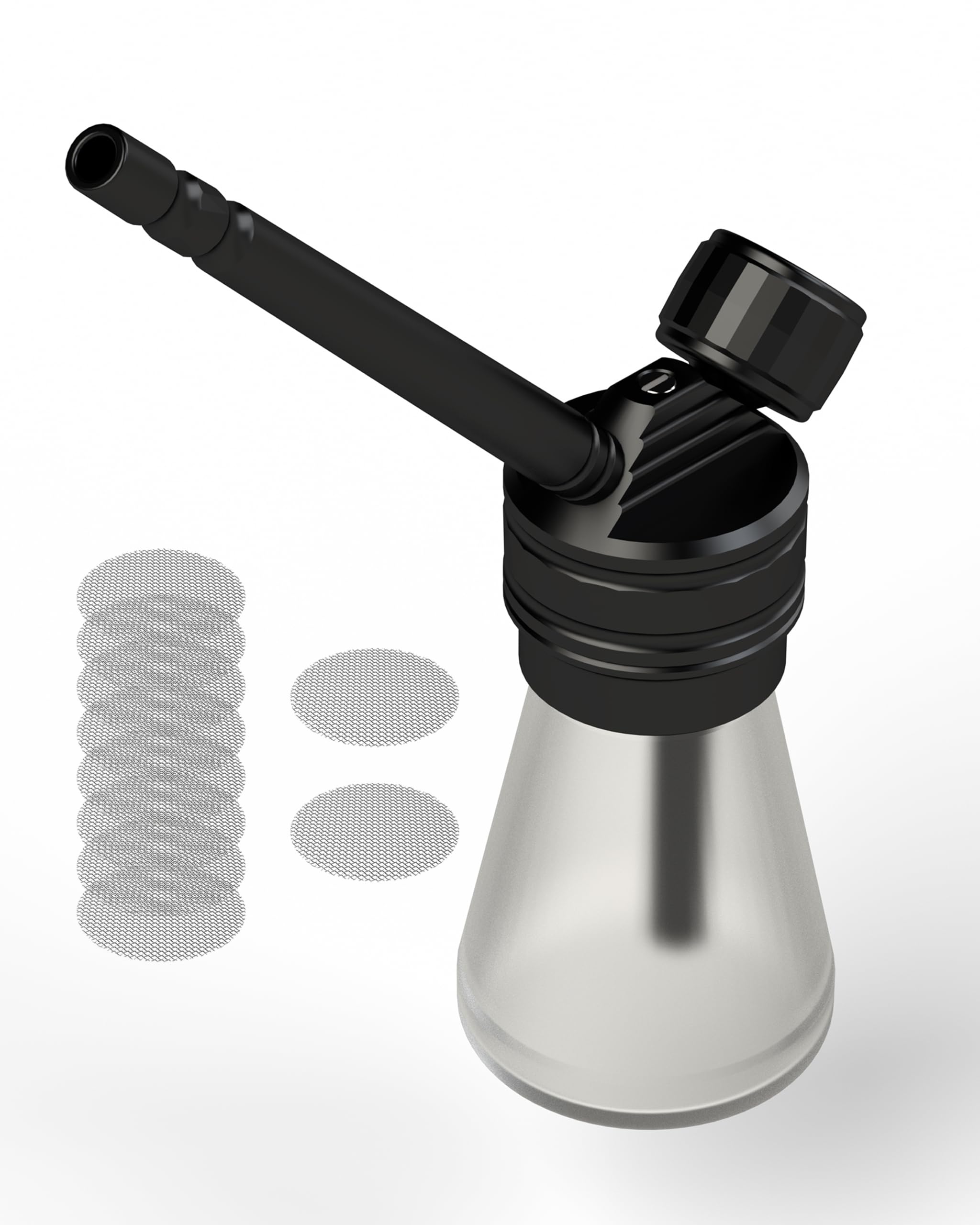 Portable Hookah Set for Travel - Premium Aluminum Mini Glass Hookah Handheld