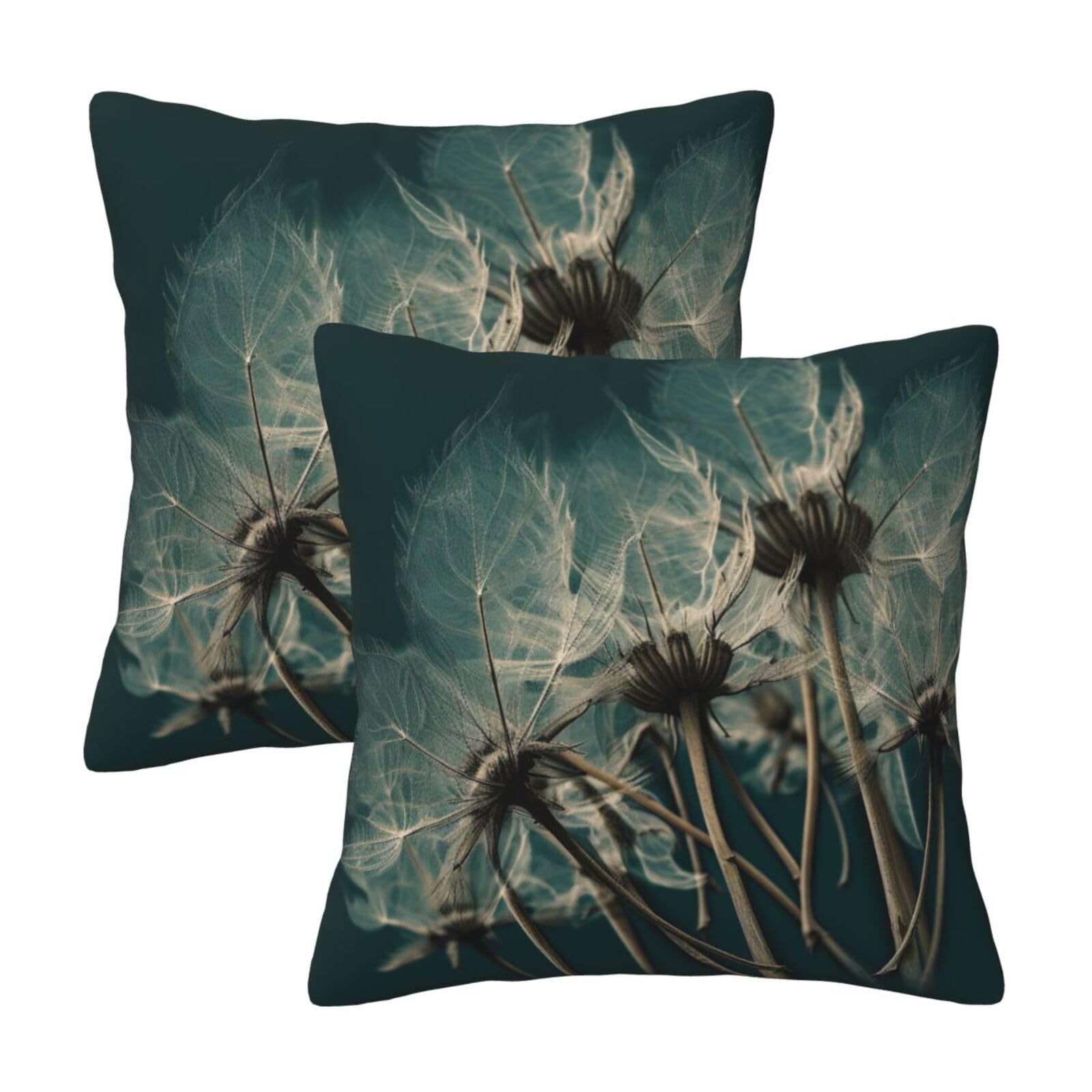 Weed Throw Pillow Cases 2 Pack Square Pillowcases Soft Pillow Protectors for Couch Livingroom Sofa Bed Office Car,30x30 CM