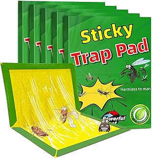 5 Pièces Piege a Souris, Piege a Rat, Anti Plaques Collantes Souris, Plaques de glu Anti, Puissant Mouse Trap Mulot Exterieur Efficace Interieur (5 Pièces)