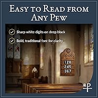 Vista 4 de Números de tablero de himnos; altura de la tarjeta 2-7/8