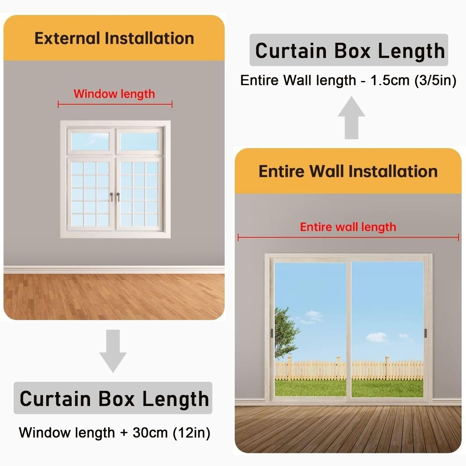 Mantovana oscurante per finestra montata a soffitto, 11,4 cm di altezza e copertura per asta quadrata, per camera da letto e bagno, 10 cm di altezza x 10 m, elegante decorazione per la casa