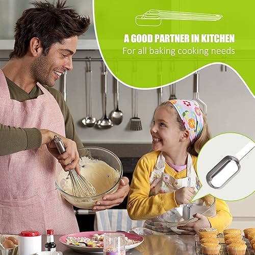 Miniatura 6 de 2 piezas 1 cucharada (1 cucharada  3 cucharaditas  0.5 fl oz  15 cc  12 oz) cuchara medidora individual, cucharas individuales de acero inoxidable,