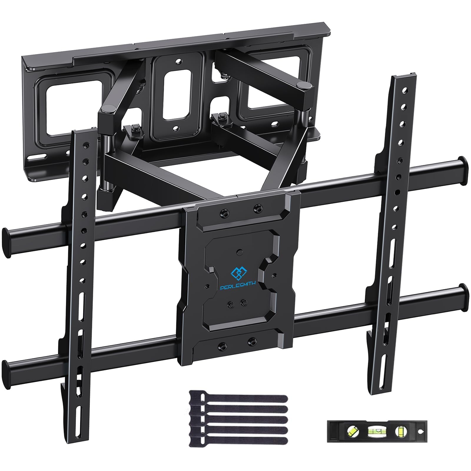 PERLESMITH TV Wall Bracket, for 37-85 Inch TVs up to 60kg, Swivel Tilt Extend TV Wall Mount, 55 65 inch Wall Brackets max VESA 600x400mm, PSPILFK1PERLESMITH TV Wall Bracket, for 37-85 Inch T…