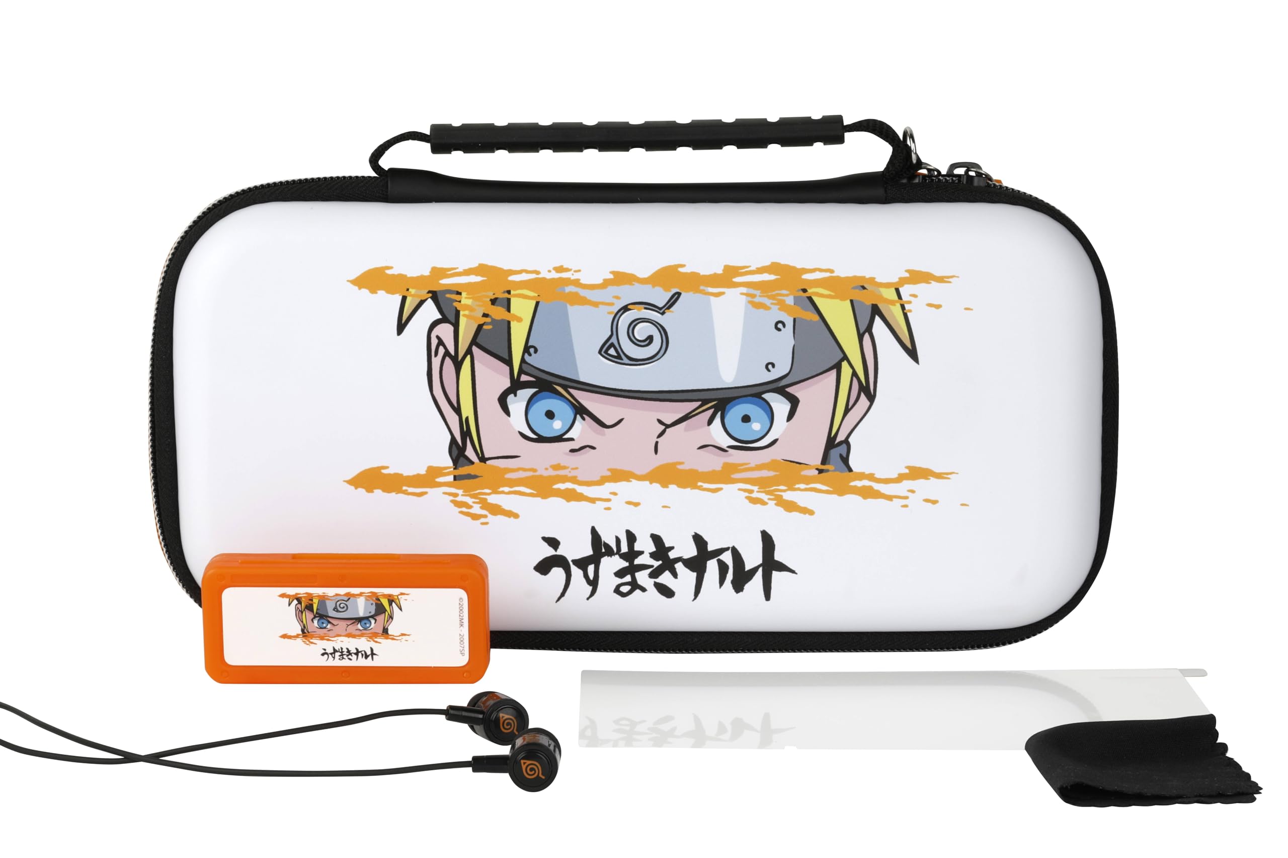 Konix Naruto Shippuden Gaming - Zubehörpaket Starter Kit Nintendo Switch, Switch Lite und Switch OLED - Hülle - Gehäuse - Gehärtetes Glas - Kopfhörer