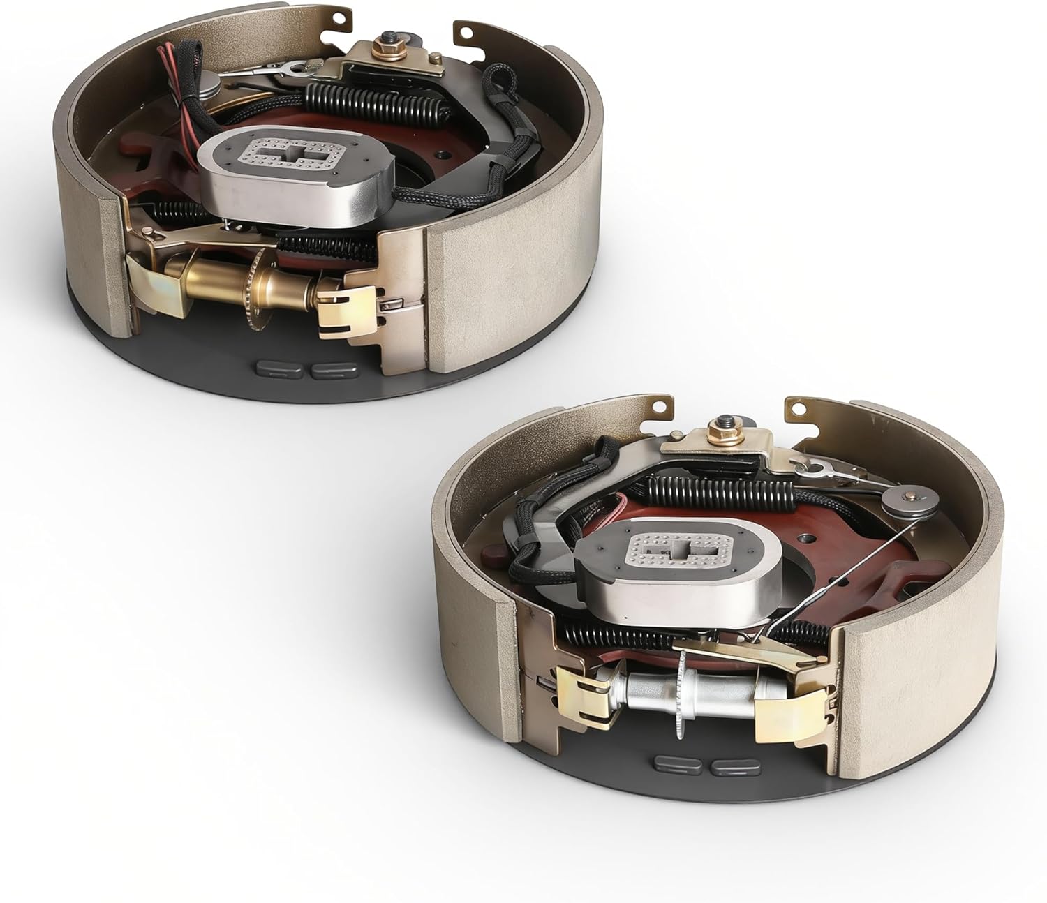 12-1/4” x 3-3/8” Trailer Brake Assembly Fit for Dexter 9000-10000Lbs General Duty Axles with 7 Bolt Mounting, Left & Right Side Trailer Brake Replace 023-450-00 023-450 023-451-00 023-451, 2PCS