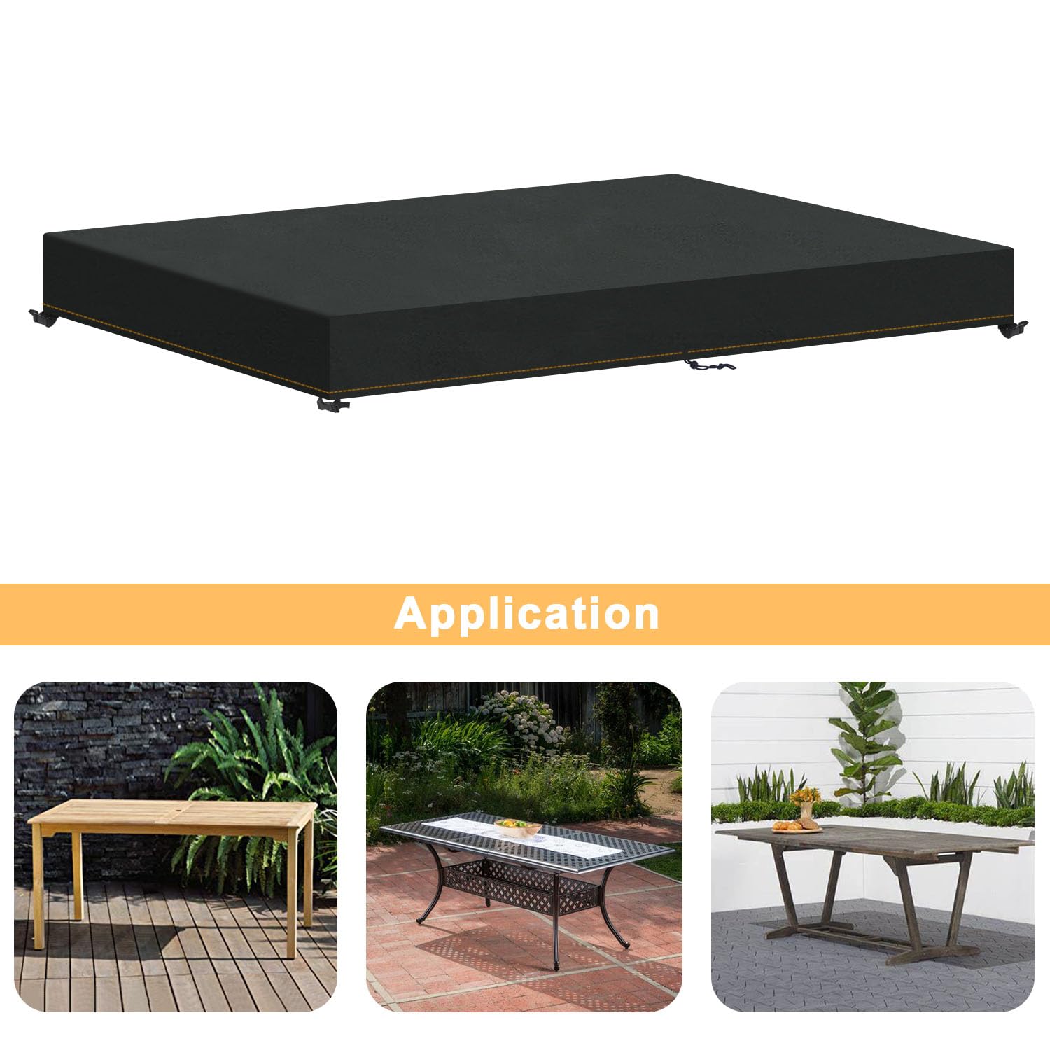 HEIMUNI Coperture Per Mobili Da Giardino Copertura Tavolo Esterno - 5