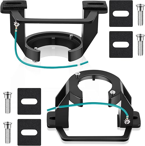 Miniatura 8 de Zonon 2 piezas de soporte de techo catedral, soporte de montaje para ventilador de techo, piezas de ventilador de techo para ventiladores de techo y