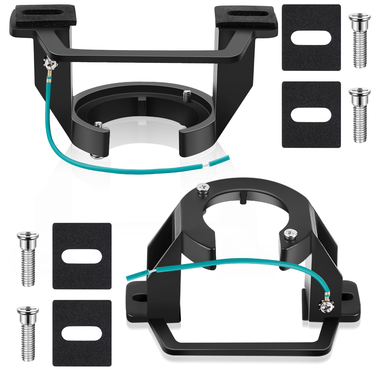 Soporte para ventilador de techo negro kit de montaje para toldo catedral Zonon con alambre