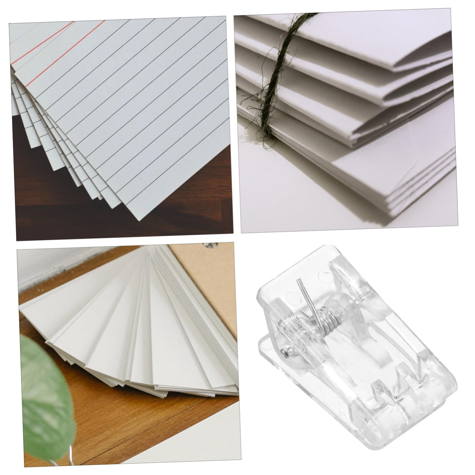 5 Sätze Transparenter Ausweishalter Hefter Büro Verschlussklammern Für Lebensmittel Selbstklebende Kabelclips Streifen Büroklammern Aufhänger Gürtel Inhaber Acryl 60 Stück * 5