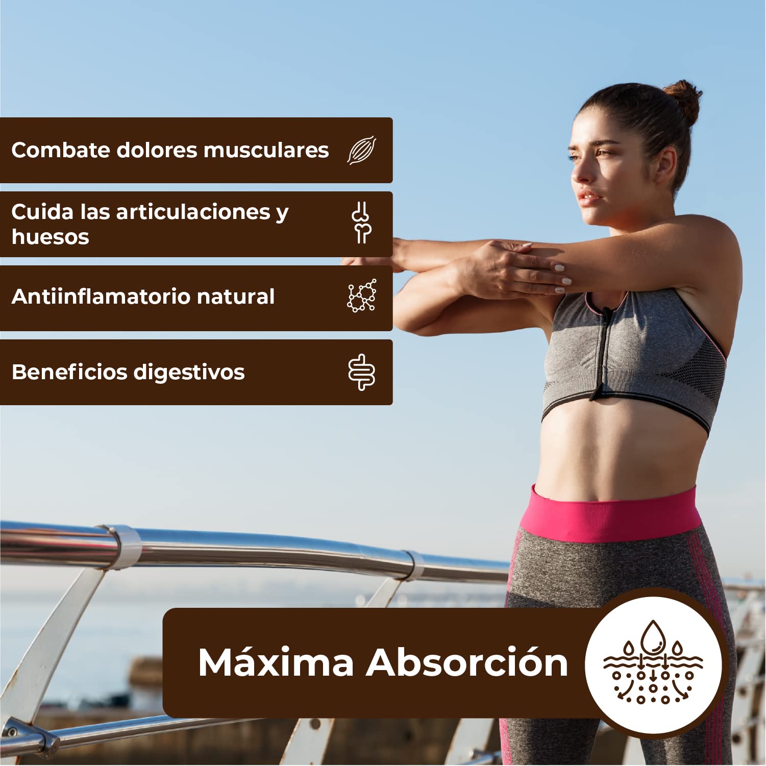 Curcuma Meriva® de máxima absorción - Antiinflamatorio natural formulado con Fitosomas, Pimienta negra y Vitamina C - Sabor neutro y Fácil de tragar - Dosis recomendada por AESAN. (Paquete de 2)