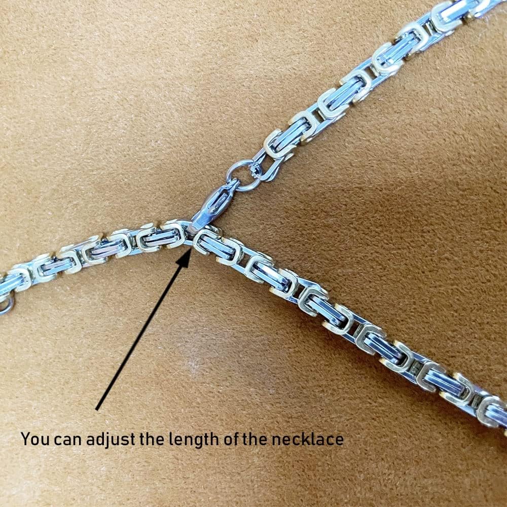 MZAN Stainless steel necklace strap compatible Apple Watch 41 mm 40 mm 38 mm 45 mm 44 mm 42 mm bracelet pendant bracelet iwatch series 7 6 5 4 3 2 1 (42 44 45 MM)