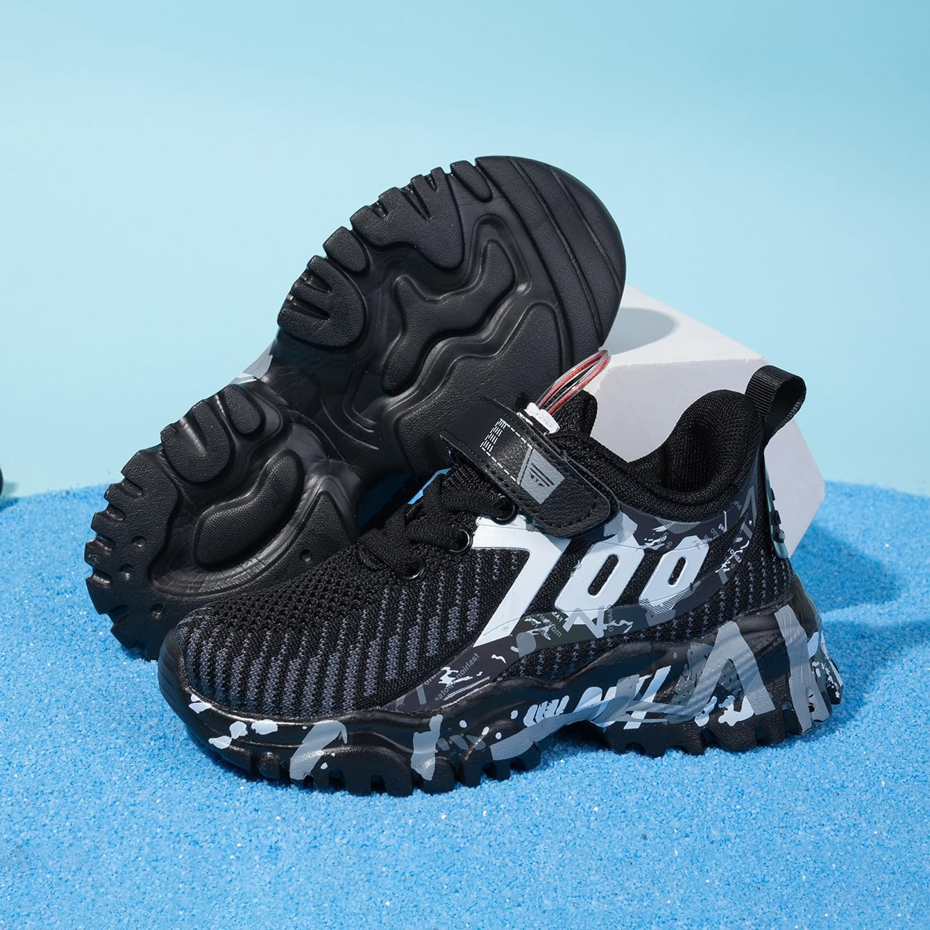 Kids Shoes for Boys Girls Sneakers Sports Knitted Mesh Running Athletic Walking Gym Sports Lightweight Breathable Toddler Little Kid Big Kid