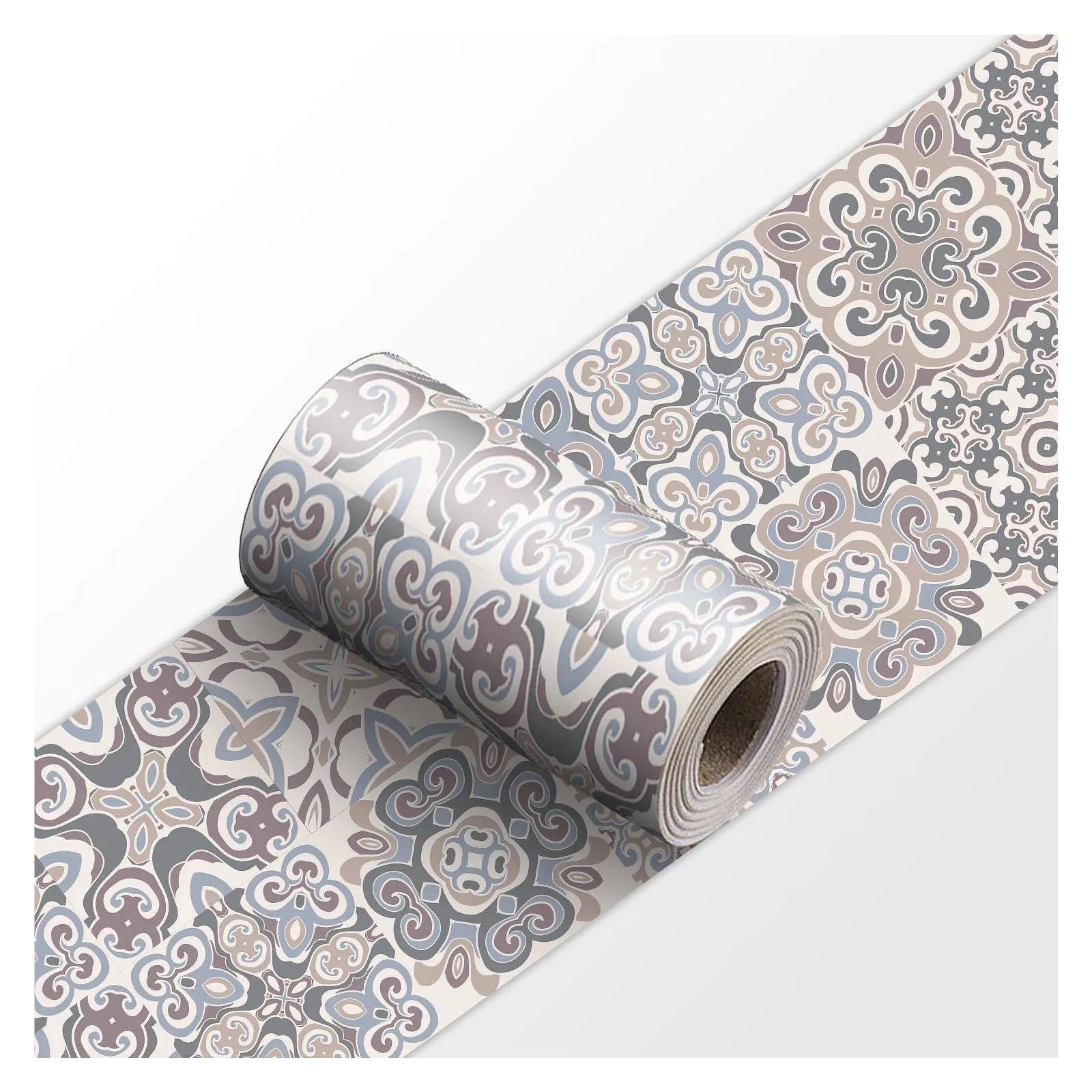 LCKKJHG Wallpaper Borders Self Adhesive 1pcs Ceramic Wall Stickers Peel & Stick Kitchen Backsplash Decorative Waist Line Tile Strips for Bathroom Skirting(YX-154,10cmX240cmX1roll)