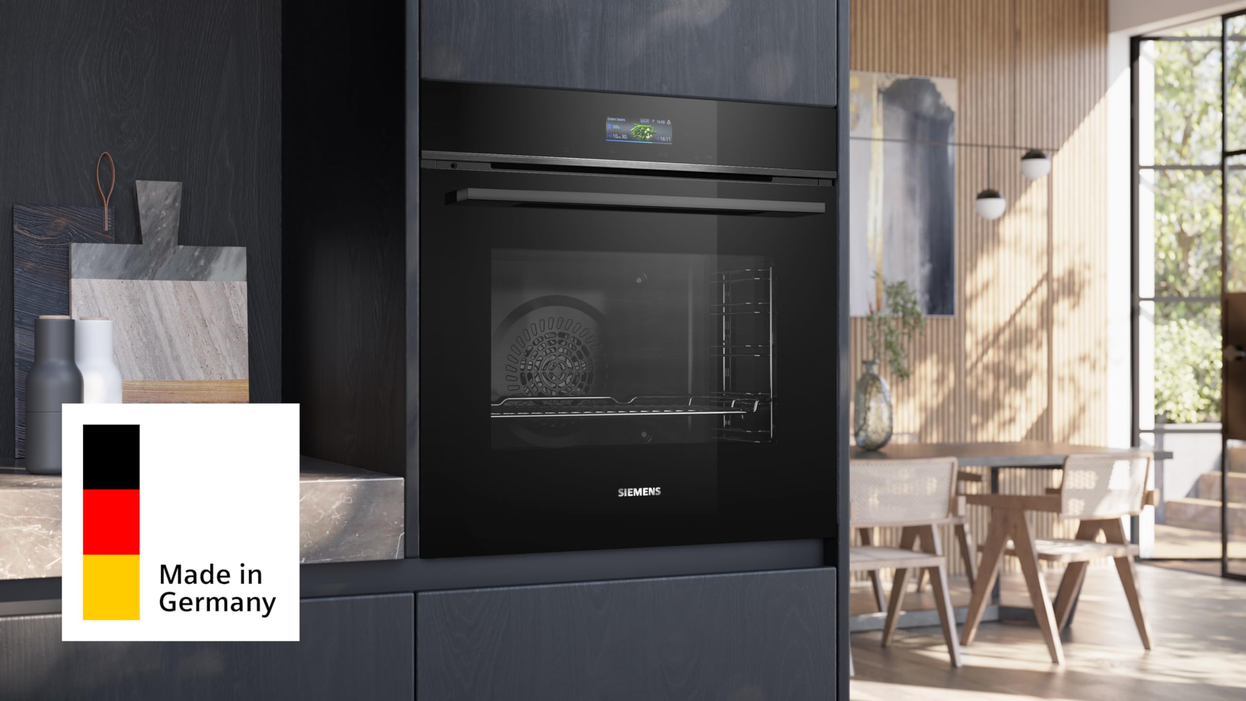 Siemens iQ700 Smarter Einbau-Backofen 60 x 60 cm Edelstahl HB772A1B1 – Bild 2
