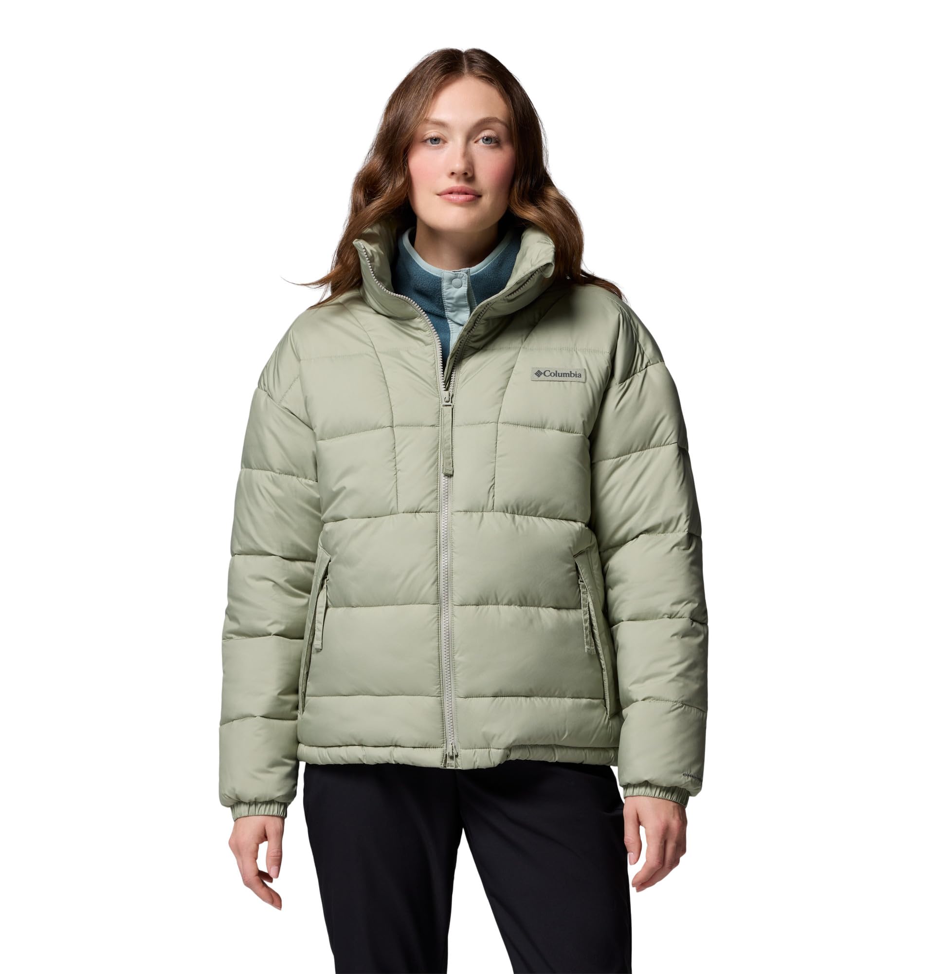 Columbia Women's Pike Lake Jacket, Puffer Jacket, Safari, Medium