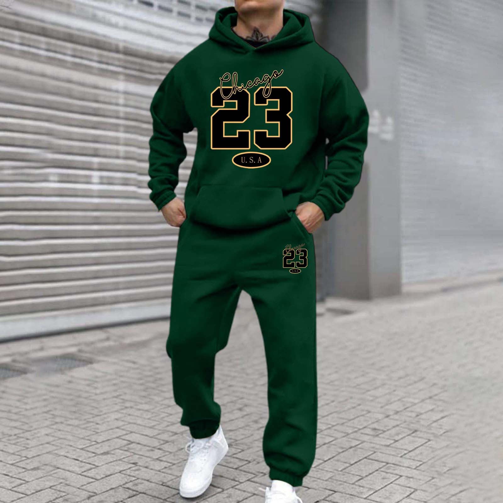 Générique Męska bluza z kapturem bawełniana bluza z kapturem lekki oddychający sweter z regulowanym sznurkiem długi rękaw komfort sport wypoczynek wiosna A4