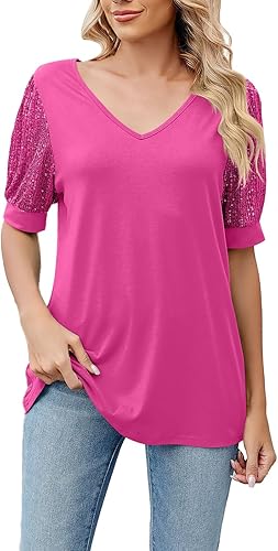 Miniatura 2 de Camisa del día de San Patricio para mujer, cuello en V, holgada, blusa, informal, para el día de San Patricio, camiseta para mujer
