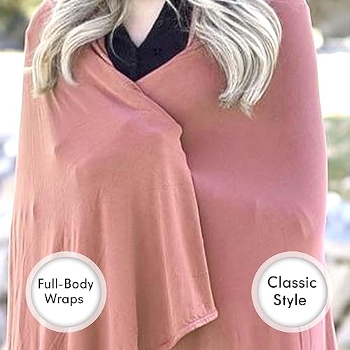 Miniatura 7 de K E L O R Manta de bambú de lujo, doble cara, elástica, ligera, suave y transpirable, viscosa de bambú refrescante con elastano, manta de viaje