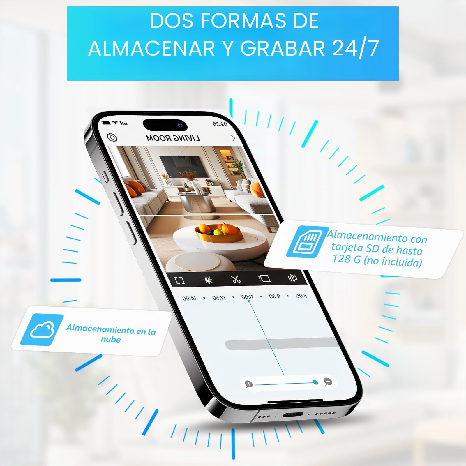 Cámara de Seguridad con Bombilla, cámara WiFi inalámbrica con Bombilla de Doble Lente, Enchufe de luz E27 de 355 Grados con, Seguimiento de Movimiento, visión Nocturna para Seguridad del hogar