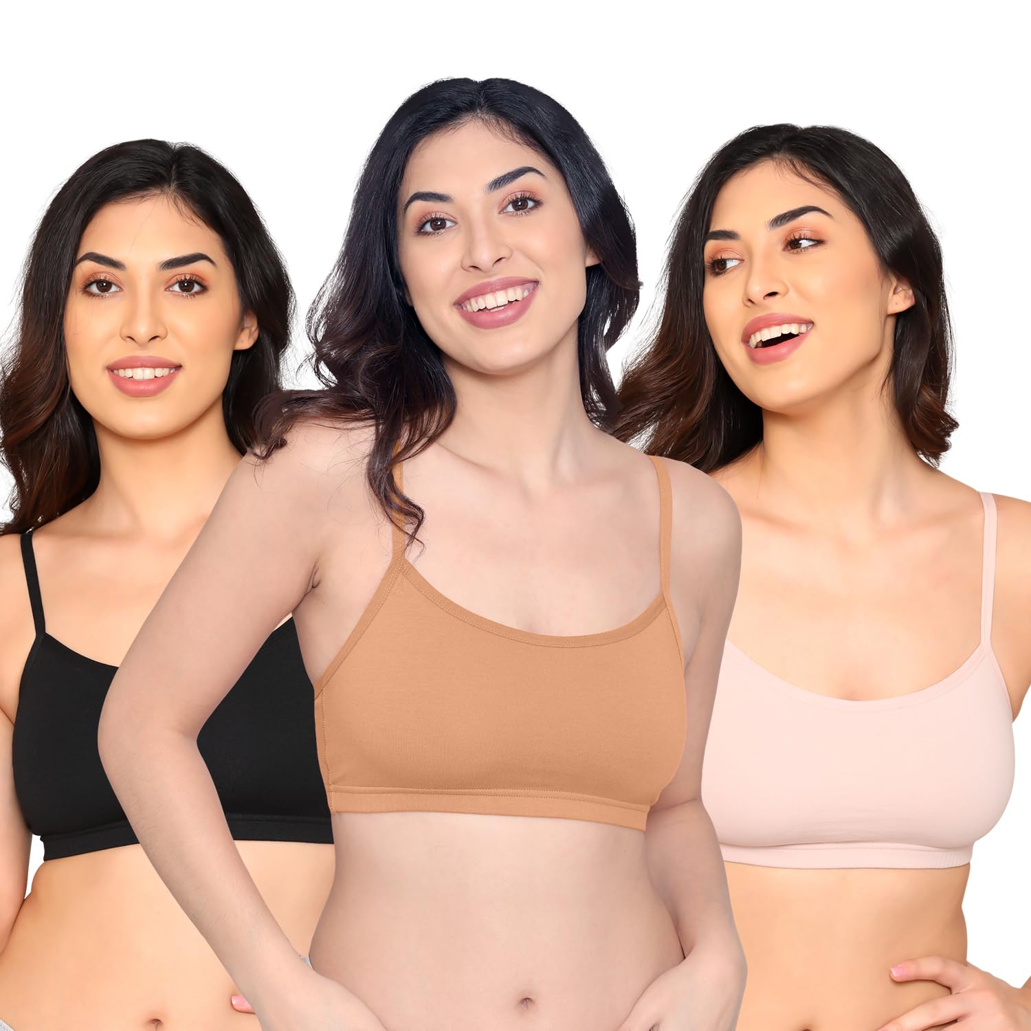 Kalyani Mia Full Coverage Double Layered Cups Cotton Beginners Bra Kalyani Mia Full Coverage Double Layered Cups Cotton Beginners Bra