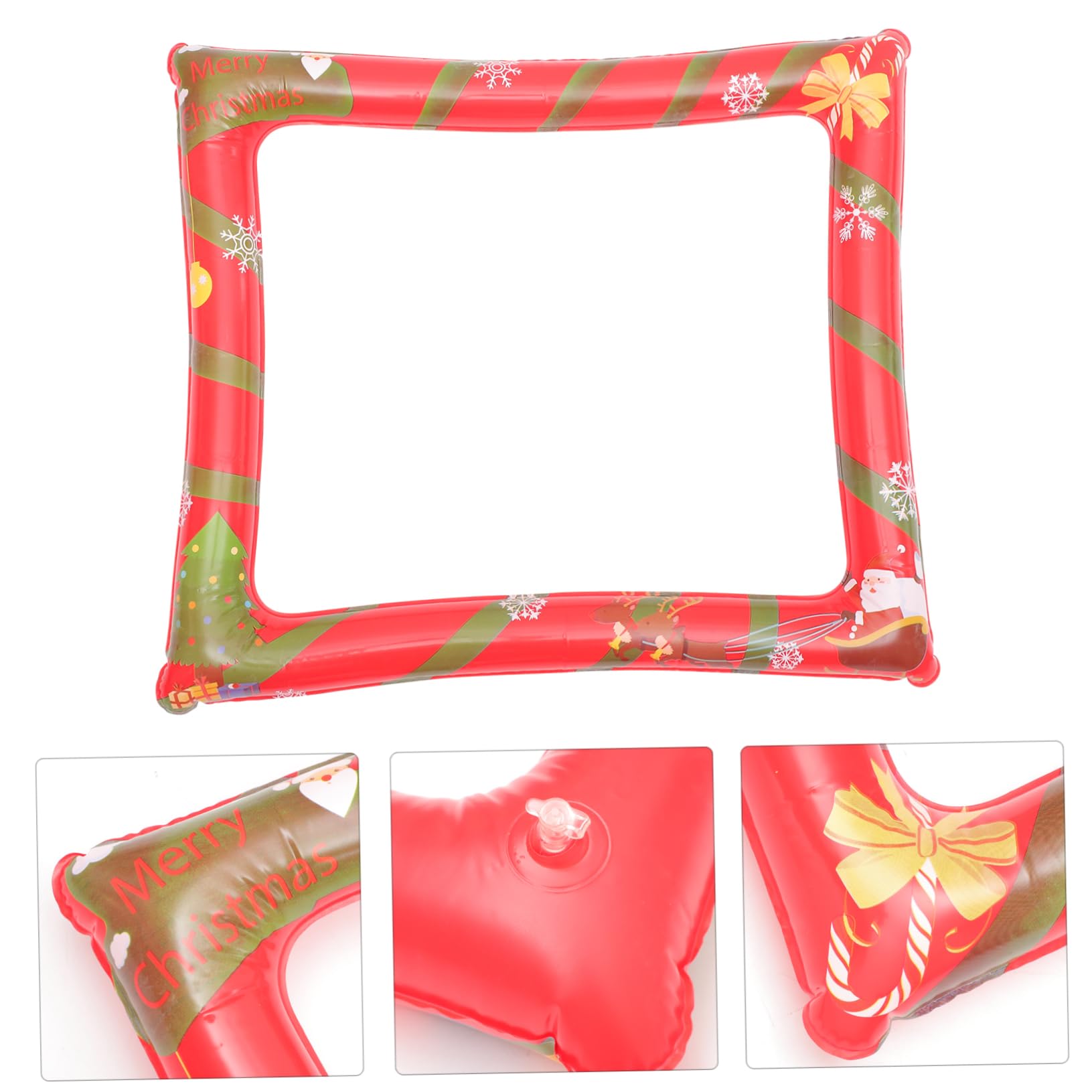 PLAFOPE 2stücke Weihnachtsfeier Aufblasbarer Bilderrahmen Foto Requisiten Für Party-spaß Kreative Fotografie-zubehör Mit Lebendigen Farben Und Sicherem Pet-Material Für Und Kollegen-