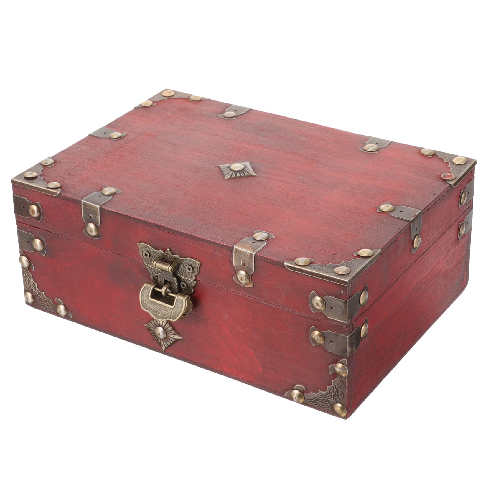 Boîte rangement bois antique Ipetboom anti-nœuds pour colliers bagues