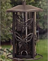 Vista 2 de Heath Outdoor Products The Butterfly Seed Capacity - Comedero decorativo de metal para pájaros silvestres, 3 libras