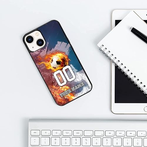 Miniatura 11 de Funda de teléfono de fútbol personalizada con nombre/número para iPhone 14 13 12 11 Pro Max XR XS Samsung Galaxy S23 PLUS ULTRA S22 S21 S20 FE Note