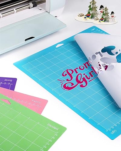 Miniatura 6 de Gwybkq Alfombrilla de corte para Cricut Maker 3MakerExplore 3Air 2AirOne 8 Pack 12x12 VarietyGrip Cut Accesorios de repuesto verdeazulpúrpurarosa