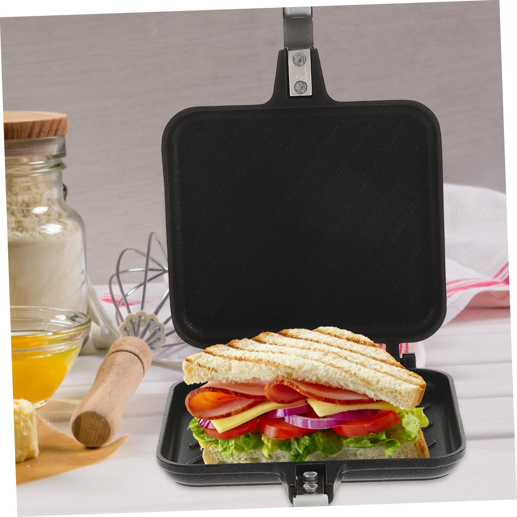 Sandwichera de Doble de Cara Desmontable Desayuno para Cocina