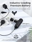 BOB AND BRAD Q2 Mini Gun de massage, puissant masseur de poche, pistolet de massage musculaire portable, Ultra petit & Massager silencieux avec étui pour l'utilisation en route, Cadeaux pour les femmes athlètes hommes (Noir)