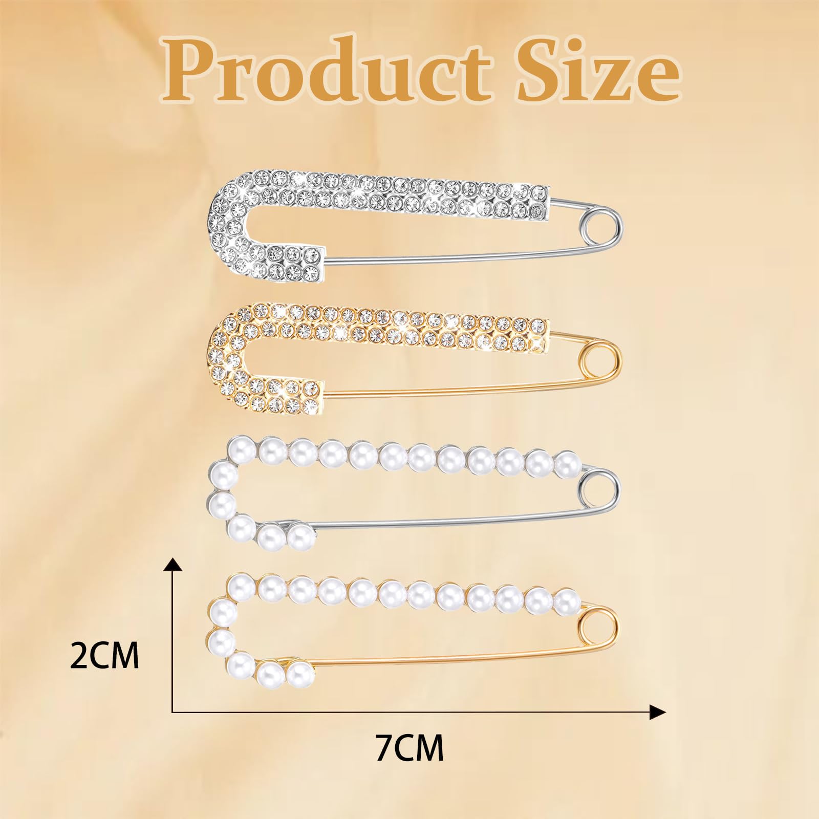Broche en perles et strass pour femme, petites épingles à nourrice décoratives pour vêtements, hijab, pulls, jupes, robes, pantalons, manches, chapeaux, colliers, écharpes, sacs