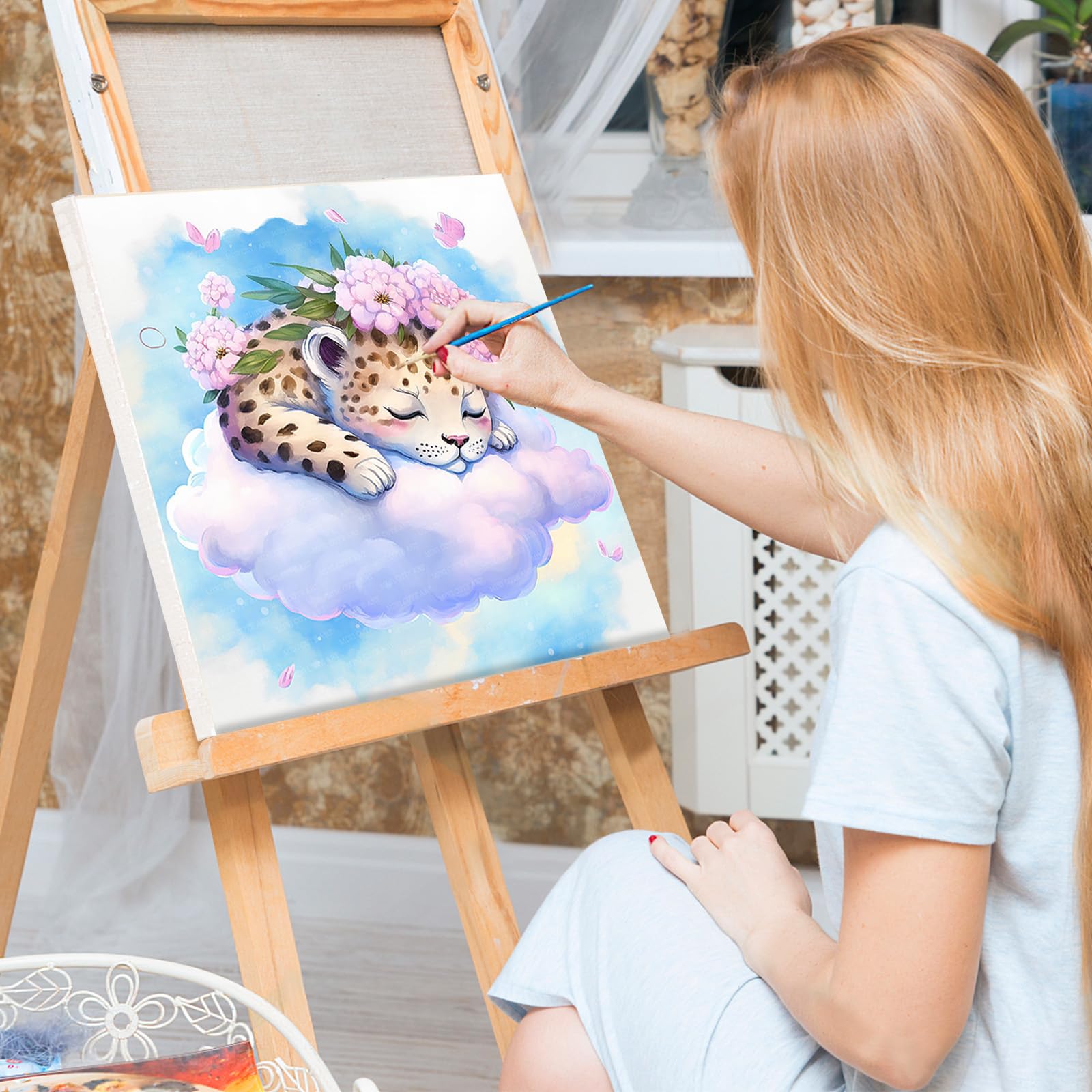 MXJSUA Confezione Da 4 Kit Di Pittura Con Numeri Animali